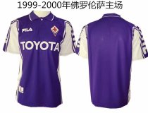 Retro Fiorentina Home 1:1 Quality Soccer Jersey  1999-2000