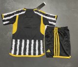 Juventus Home Kids 1:1 Quality Soccer Jersey   23-24