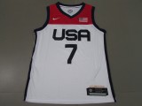2021 Olympic version USA No. 7 Durant white