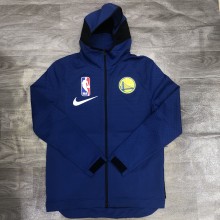 NBA warriors warm-up training appearance hooded zipper jacket  with chip  1:1