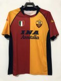 Retro Roma Home 1:1 Quality Soccer Jersey  2000-2001