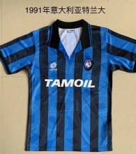 Retro Atalanta Home Fans 1:1 Quality Soccer Jersey  1991