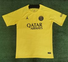 PSG Paris Training shirts Yellow Fans 1:1 Quality Soccer Jersey    23-24