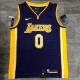 NBA Laker retro purple V-neck No.0 Kuzma with chip  1:1