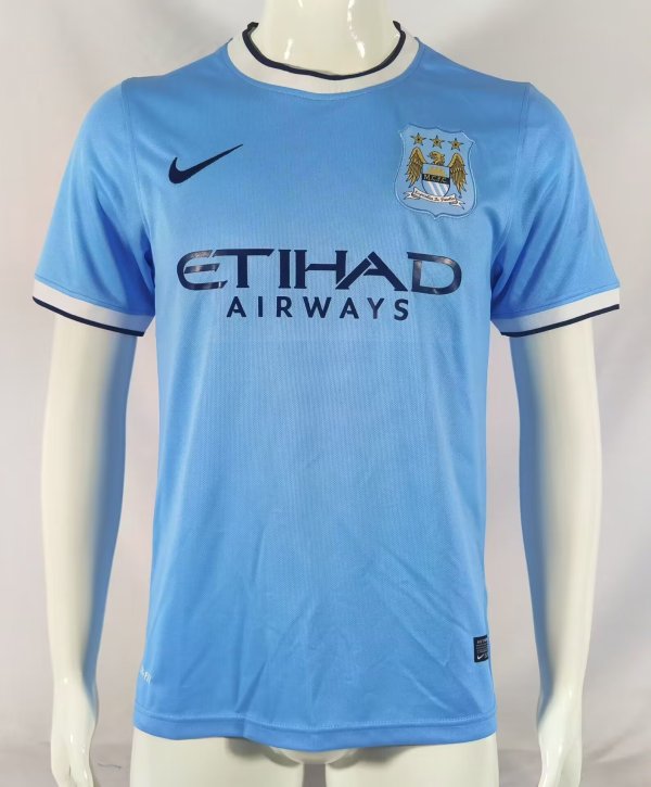 Retro Manchester City Home 1:1 Quality Soccer Jersey  2012-2013