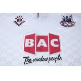 Retro West Ham Away    1:1 Quality Soccer Jersey  1989-1990