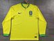 Brazil Away  Long Sleeve  Fans  1:1 Quality Soccer Jersey   22-23