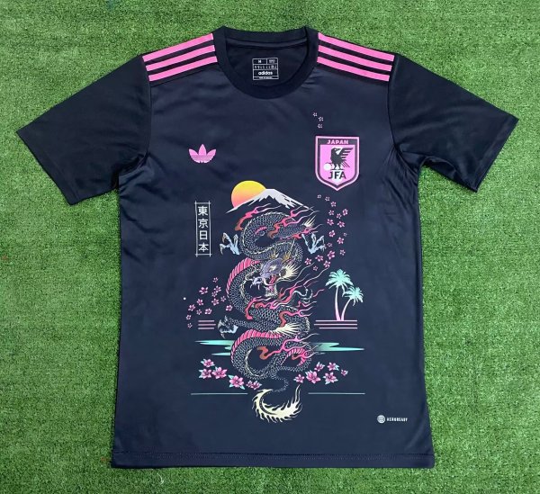 Japan black training Fans 1:1 Quality Soccer Jersey  23-24
