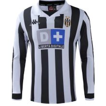 Retro Juventus Home  Long Sleeve 1:1 Quality Soccer Jersey    1999-2000