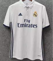 Retro Real Madrid Home  1:1 Quality Soccer Jersey    2016-2017