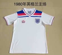 Retro England Home 1:1 Quality Soccer Jersey   1980
