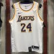 NBA Lakers round neck vintage white 24 Kobe  with chip  1:1