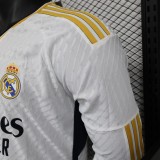 Real Madrid Home long sleeve   Player 1:1 Quality Soccer Jersey    23-24