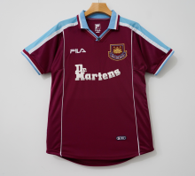 Retro West Ham  Home 1:1 Quality Soccer Jersey  1999-2001
