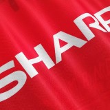 Retro  Manchester United Home Long sleeve 1:1 Quality Soccer Jersey  1994-1996