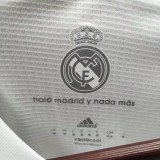 Retro Real Madrid Home Long Sleeve Fans 1:1 Quality Soccer Jersey    2015-2016