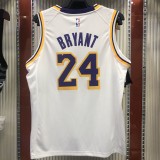 NBA Lakers round neck vintage white 24 Kobe  with chip  1:1