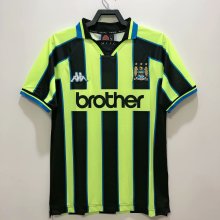 Retro Manchester City Away 1:1 Quality Soccer Jersey  1998-1999