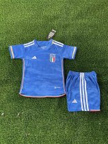 Italy Home  Kids 1:1 Quality Soccer Jersey  23-24