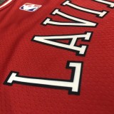 NBA  Bulls LAVINE #8 Red Top Quality Hot Pressing