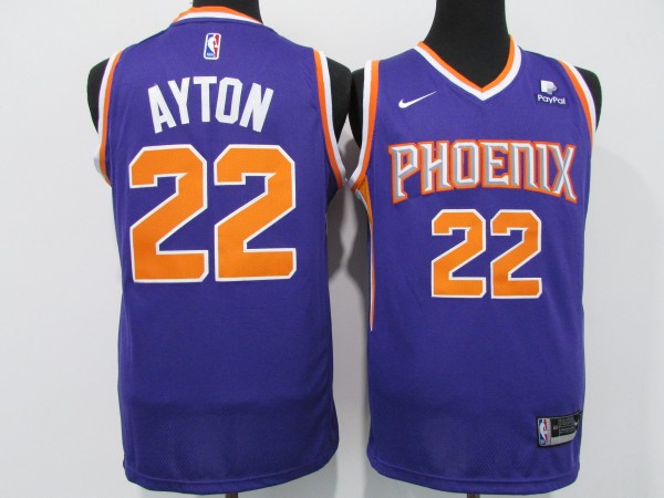 NBA New Suns #22 Ayton purple