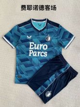 Feyenoord Rotterdam Away kids 1:1 Quality Soccer Jersey   23-24