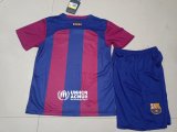 Barcelona Home kids 1:1 Quality Soccer Jersey  23-24