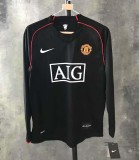 Retro Manchester United 2rd Away Long sleeve1:1 Quality Soccer Jersey  2007-2008