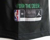 NBA Bucks (21 new season) # 34 Antetokounmpo  black