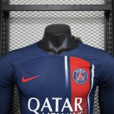 PSG Paris Home Long Sleeve  Player 1:1 Quality Soccer Jersey    23-24