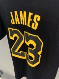 NBA Laker black James Champion T-shirt No.23 1:1