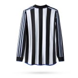 Retro Newcastle Home Fans Long sleeve 1:1 Quality Soccer Jersey  1999-2000