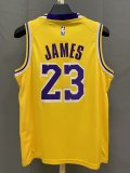 Los Angeles Lakers yellow #23 JAMES  1:1 Quality NBA  Season Jerseys