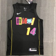 NBA Miami Heat HERRO #14 Black Top Quality Hot Pressing