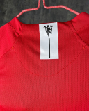 Retro Manchester United home with embroidery champion  kids 1:1 Quality Soccer Jersey   2007-2008