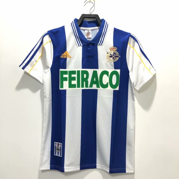 Retro Deportivo Home 1:1 Quality Soccer Jersey   1999-2000