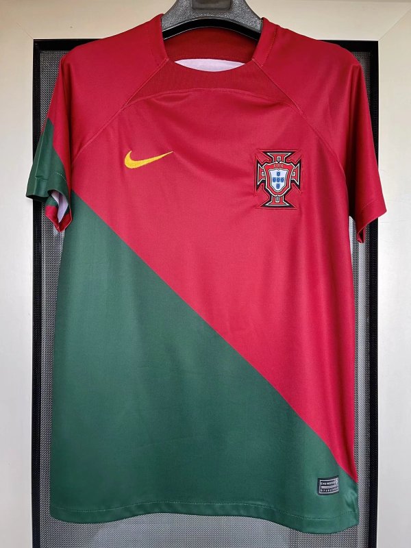Portugal  Home Fans 1:1 Quality Soccer Jersey  2022