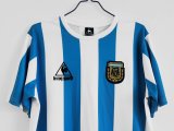 Retro Argentina Home 1:1 Quality Soccer Jersey   1986