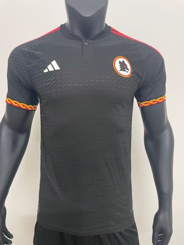 Roma Away Player  1:1 Quality Soccer Jersey  23-24