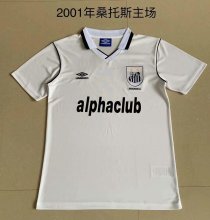 Retro Santos FC Home Fans 1:1 Quality Soccer Jersey  2001