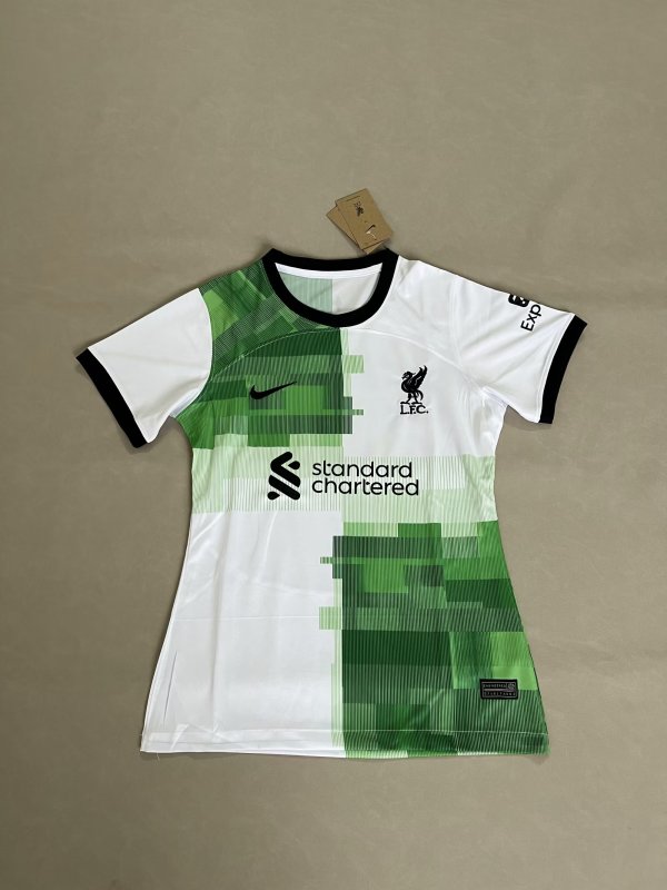 Liverpool Away Women  1:1 Quality Soccer Jersey   23-24