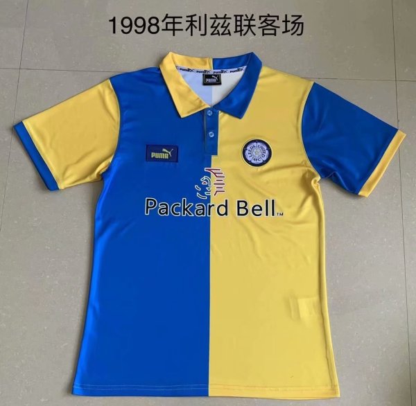 Retro Leeds United Away 1:1 Quality Soccer Jersey  1998