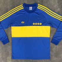 Retro Boca Juniors Long Sleeve Home Fans 1:1 Quality Soccer Jersey  1981