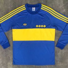 Retro Boca Juniors Long Sleeve Home Fans 1:1 Quality Soccer Jersey  1981