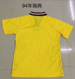 Retro Sweden Home 1:1 Quality Soccer Jersey   1994