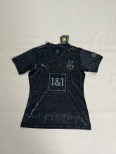 Dortmund  Black  Women  1:1 Quality Soccer Jersey   23-24