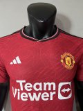 Manchester United Home Player 1:1 Quality Soccer Jersey    23-24