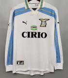 Retro Lazio Away Long Sleeve  1:1 Quality Soccer Jersey  1998-2000