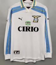Retro Lazio Away Long Sleeve  1:1 Quality Soccer Jersey  1998-2000