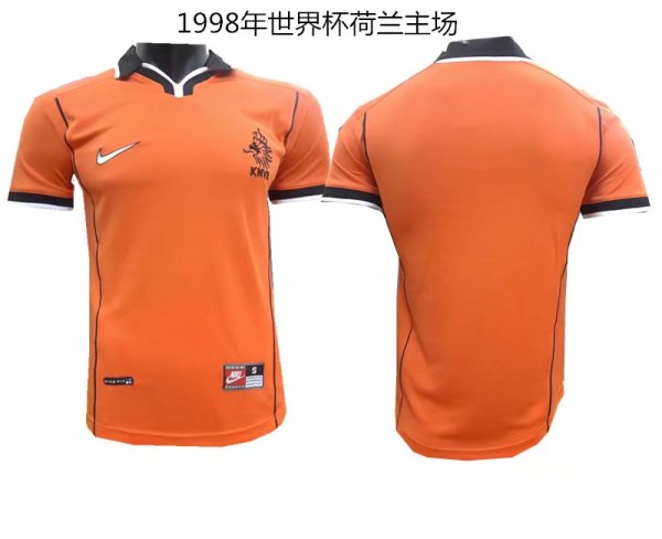 Retro Holland Home  1998 World Cup 1:1 Quality Soccer Jersey